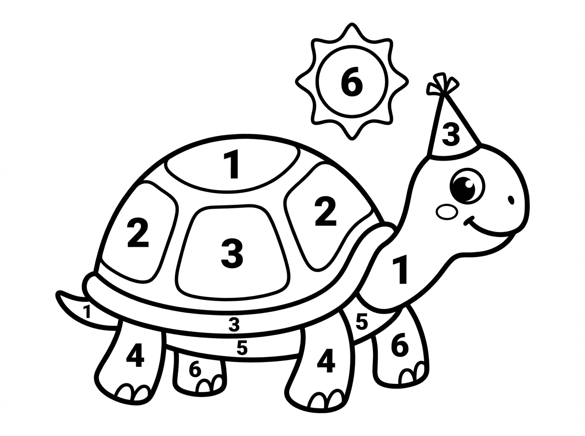 עכשיו תעשה עם מספרים לצביעה