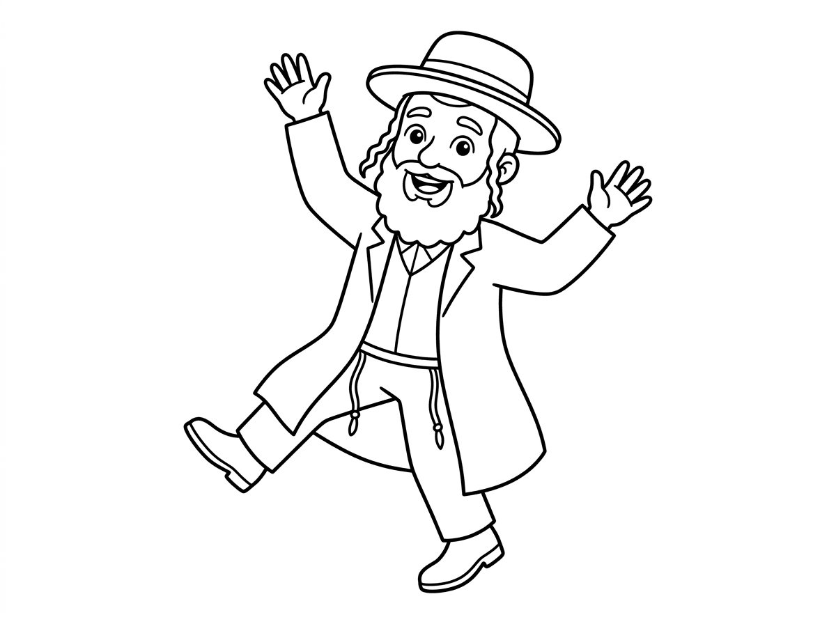 חסיד שמח רוקד