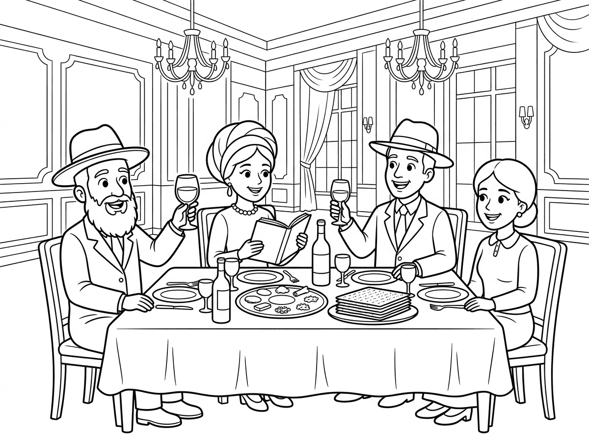 צור לי ציור לפסח שיושבים במלון בני מלכים ובני חורין אנשים חבדניקים צנועים ומלכותיים