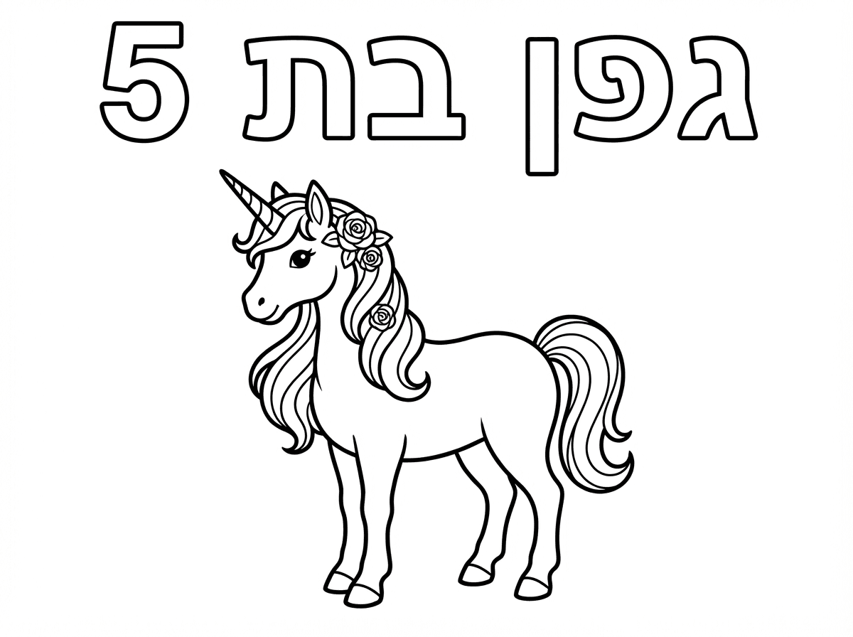 אותו ציור. רק בשחור לבן.
שהחד קרן יהיה עד  הסוף כמו בתמונה והכיתוב יהיה מעליה