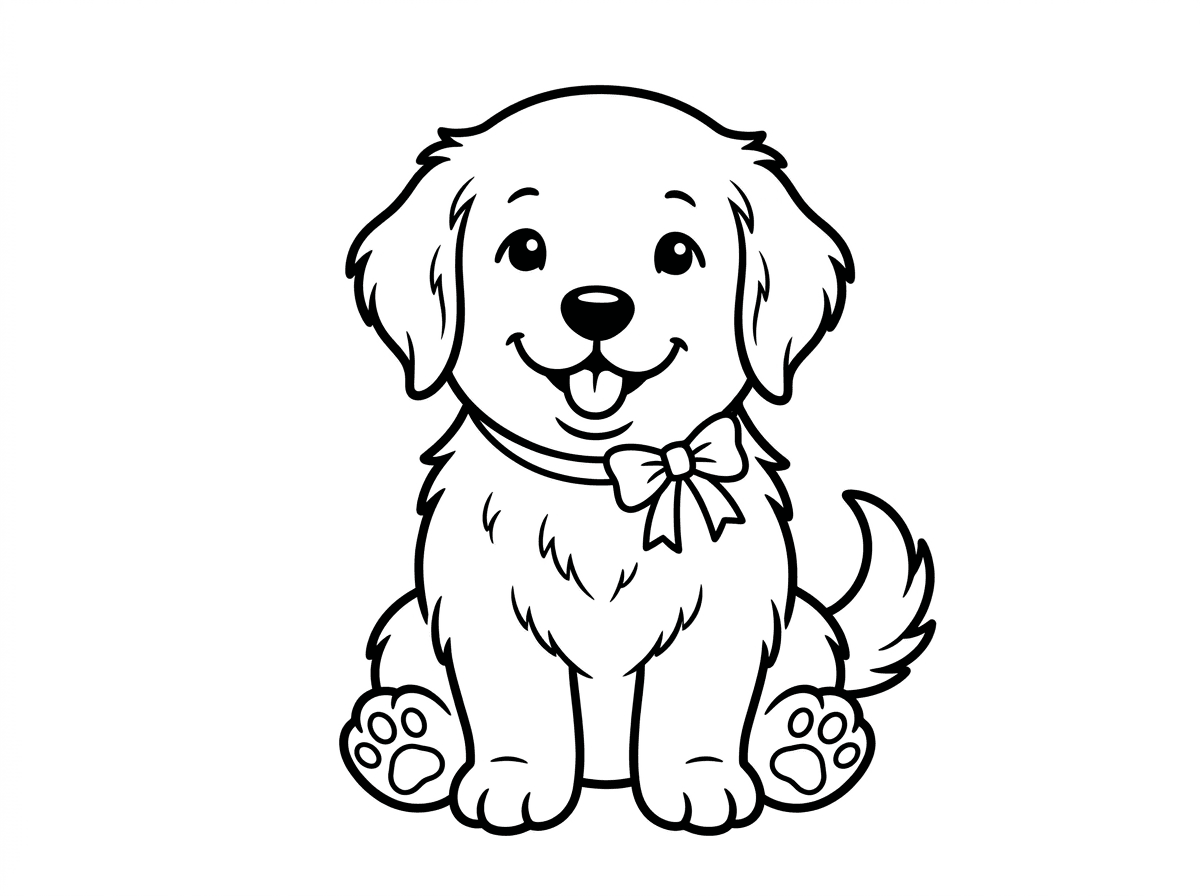 dog coloring page