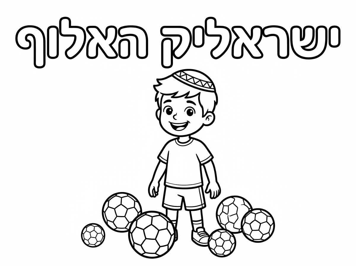 יפה
אבל צריך שהילד יהיה עם כיפה
ולא יחזיק כדורים
אלא יהיו מסביבו כדורים