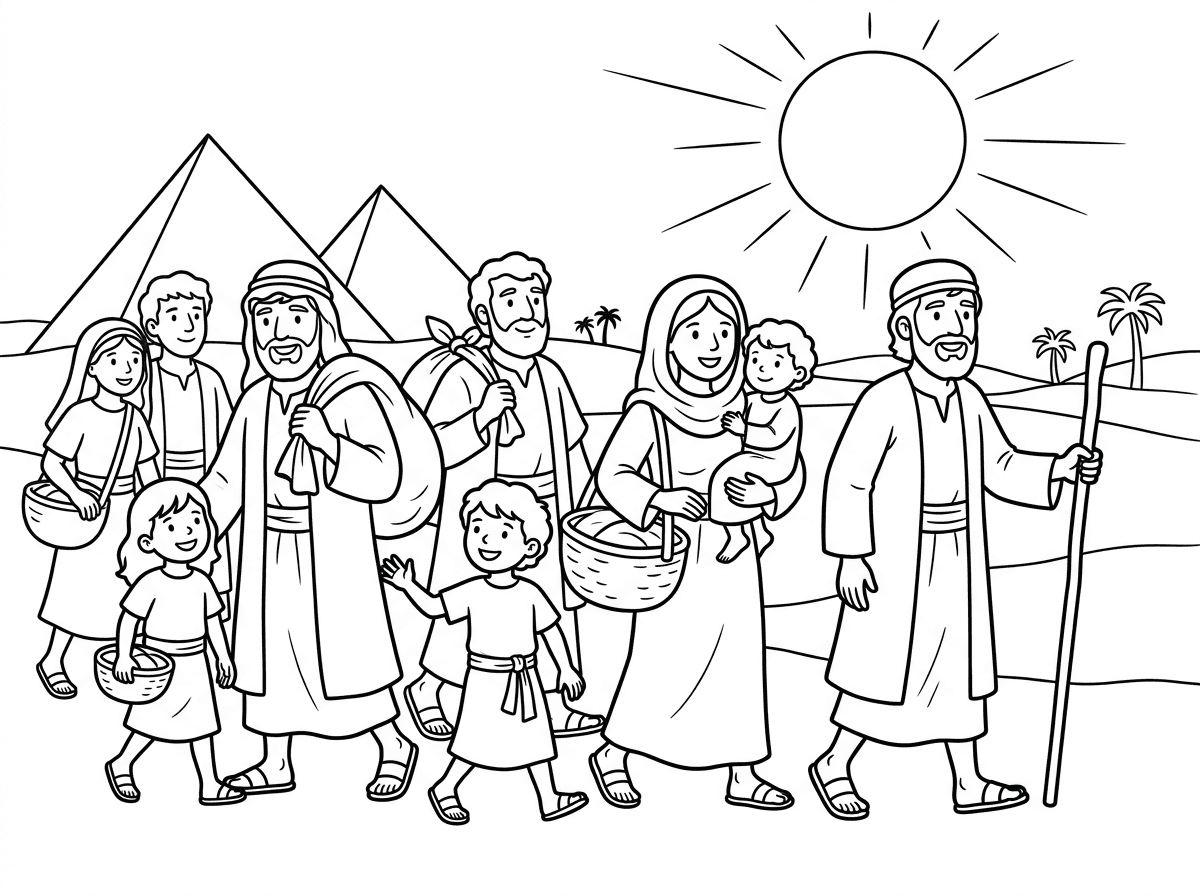 שלום 
אני אשמח לציור של יציאת מצרים 
שיראו פרמידות שמש
ואת בני ישראל יוצאים
מתאים לכיתה א