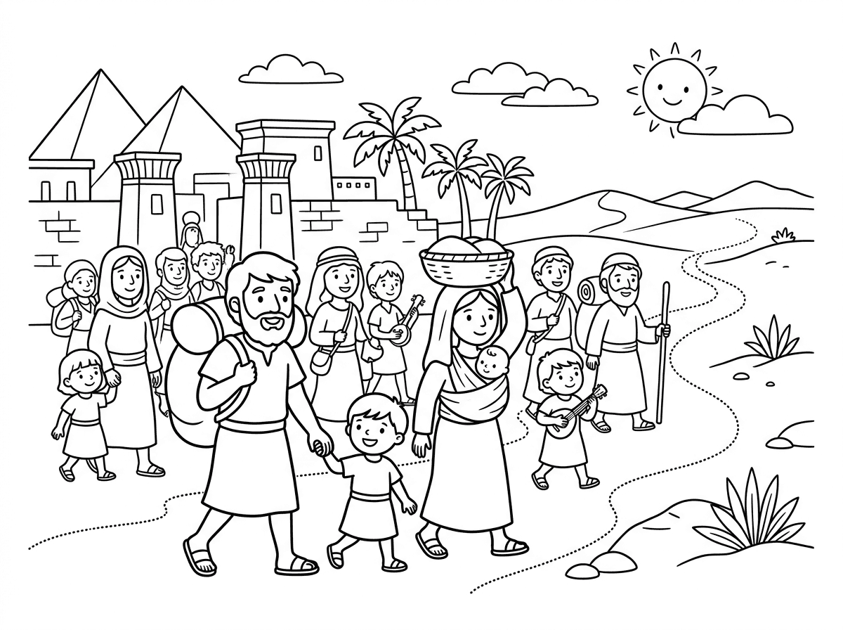 בני ישראל יוצאים ממצרים