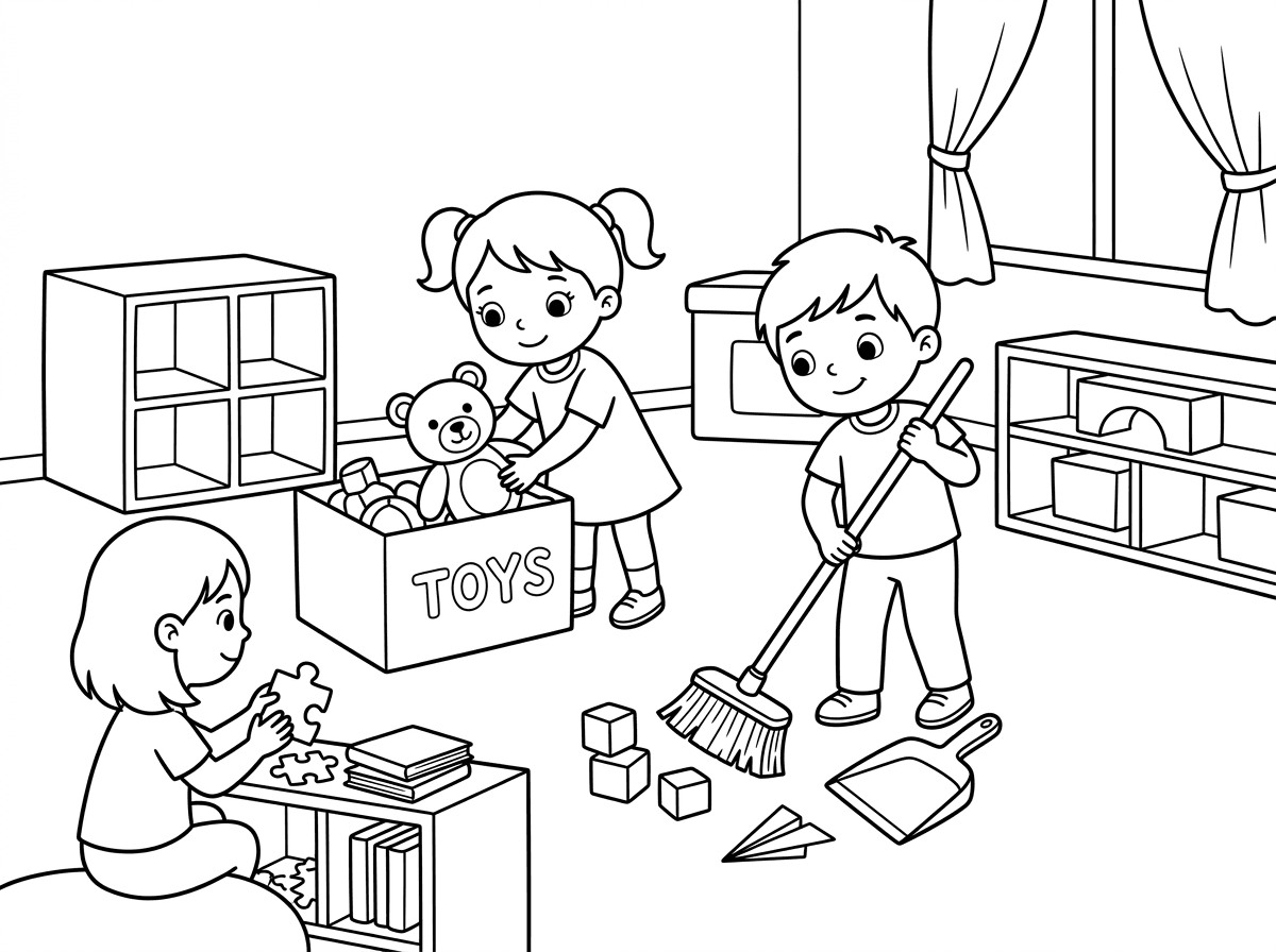 שלח לי ילדים מנקים חדר