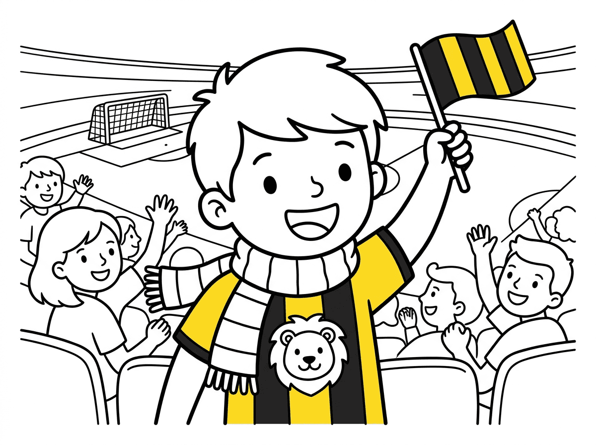 הי תעשה לי ציור של ילד במשחק של בית"ר ירושלים