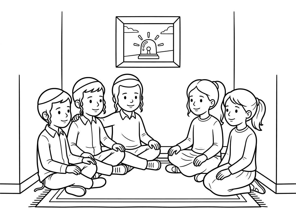 מהמם! תשים רק לילדים כיפות ופאות ולבנות שרוולים ארוכים וחצאיות