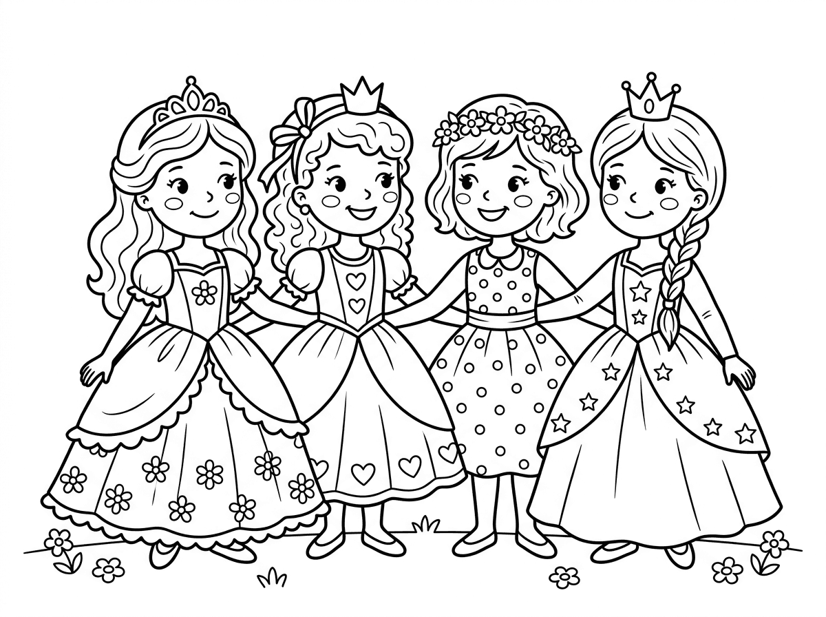 דף צביעה של נסיכות