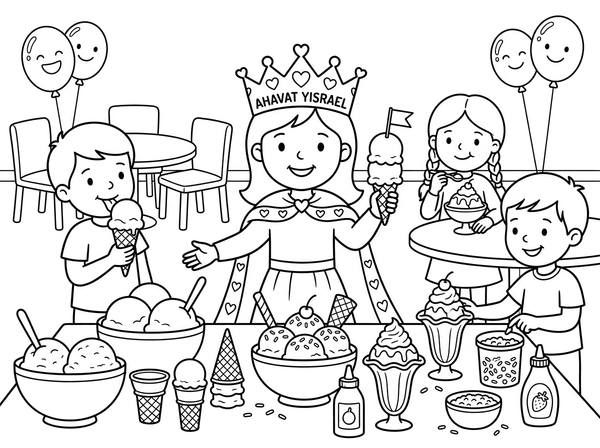 מסיבת גלידות עם מלכת אהבת ישראל