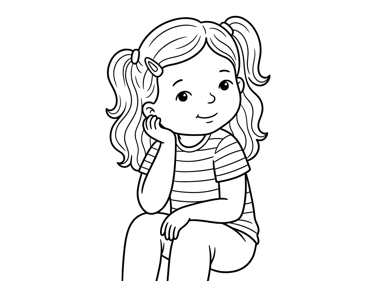 ציור של ילדה