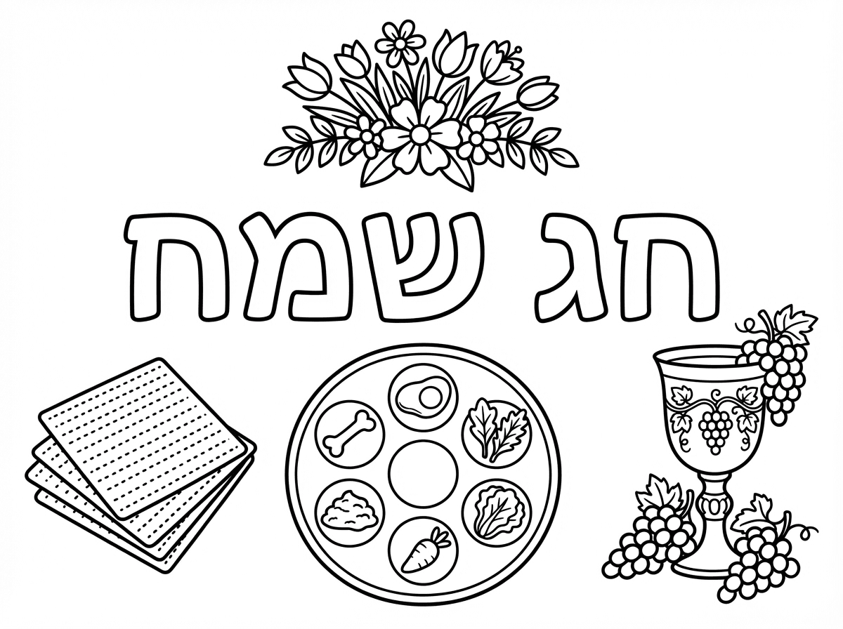 אפשר ליצור דף עם כיתוב חג שמח לפסח