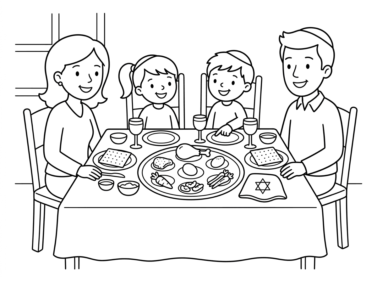 אפשר דף צביעה לפסח