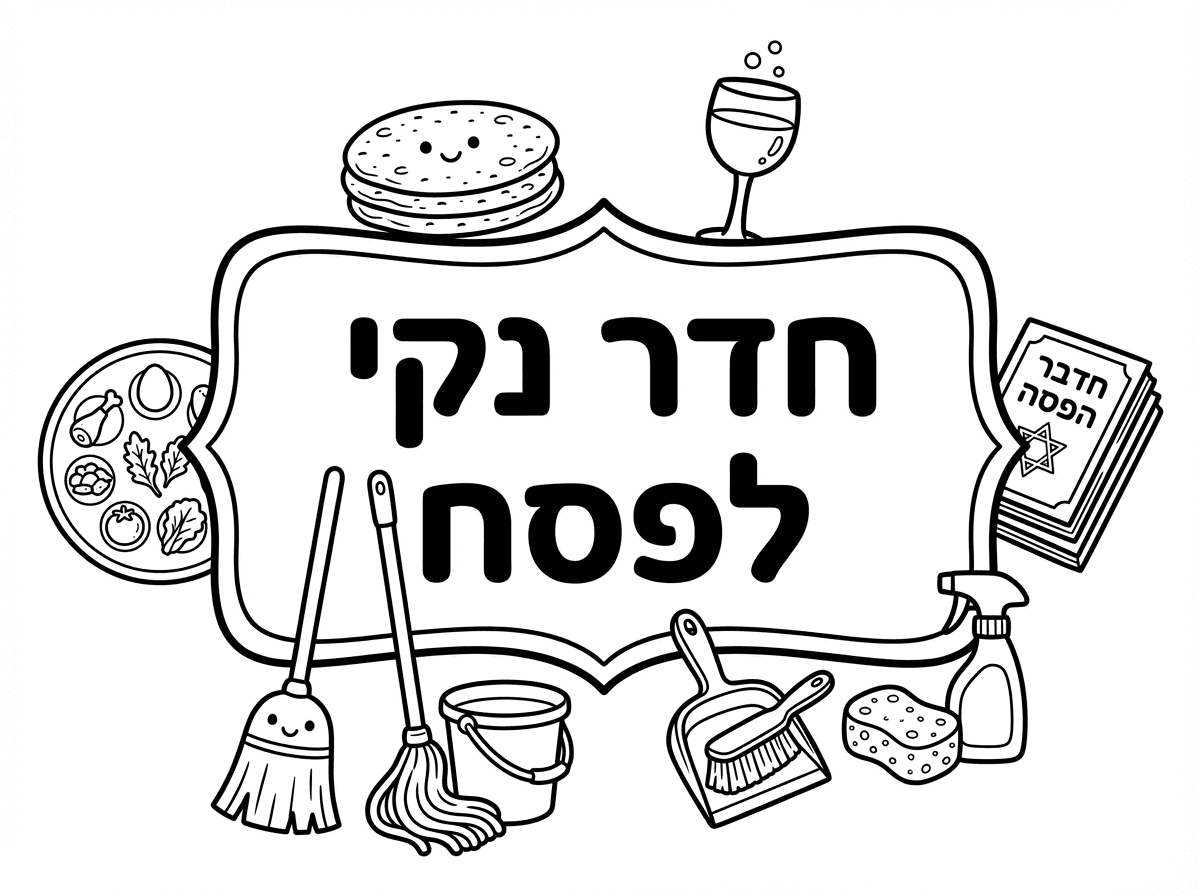 אפשר שלט לחדר נקי לפסח