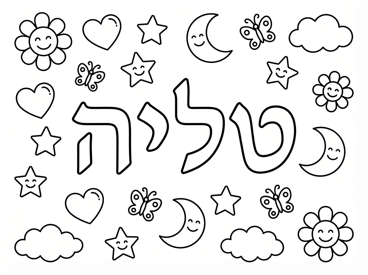 אפשר ציור עם שם : טליה