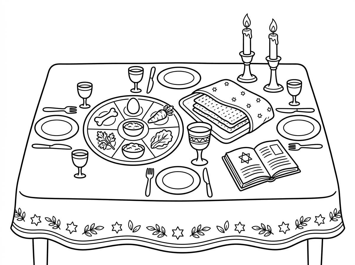 שולחן ערוך מפואר ליל הסדר