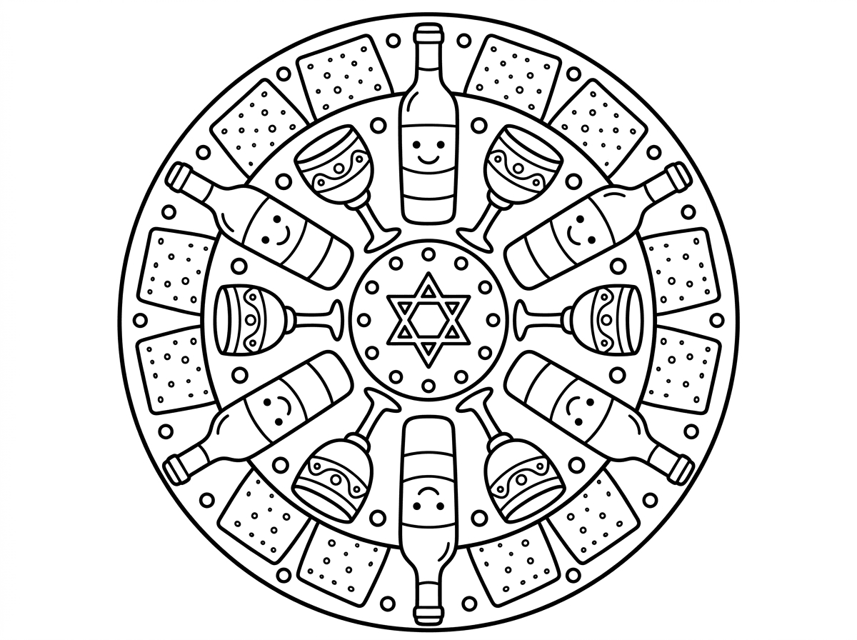 אפשר לעשות אותה שתהיה עגולה ועם פחות פריטים לצביעה שתתאים לילדים