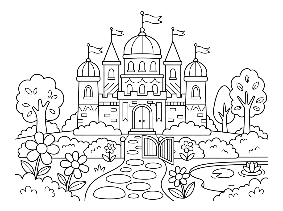 ארמון עם גינה