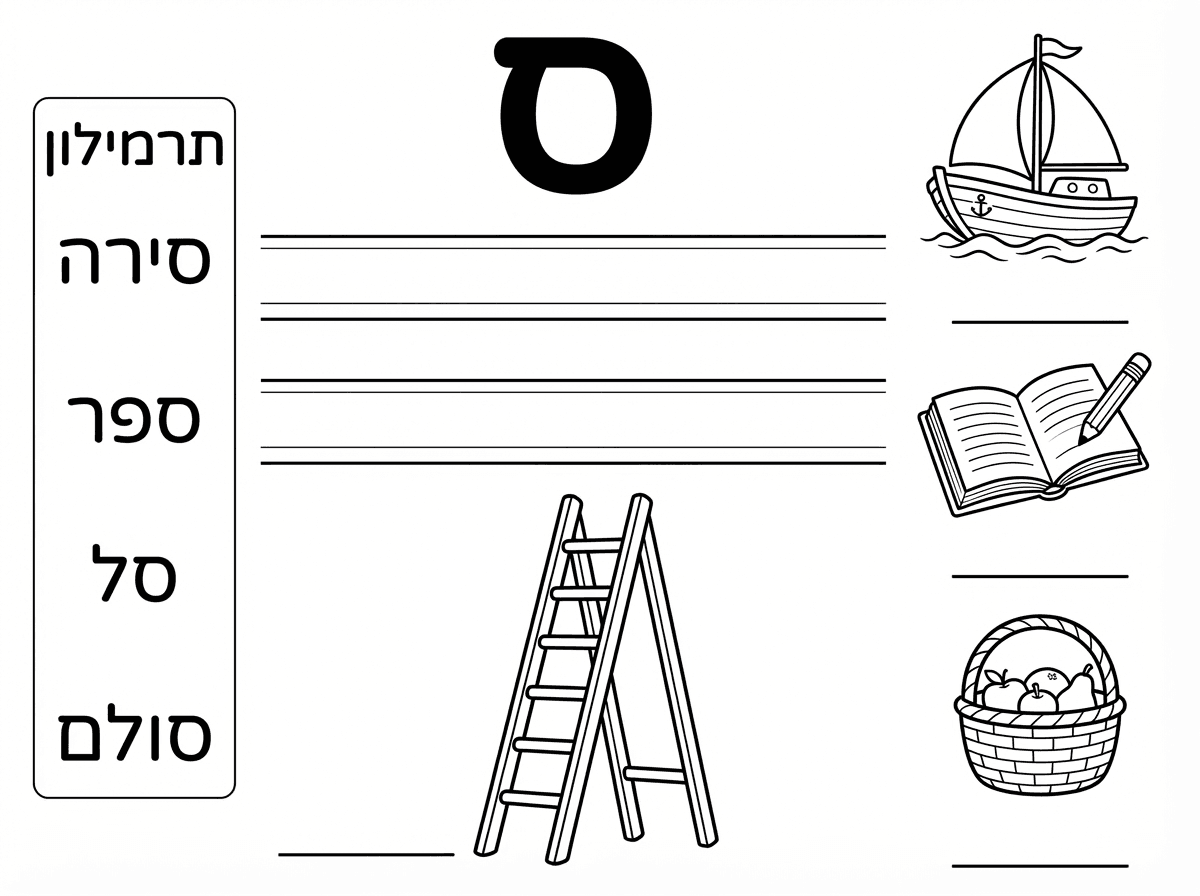 מעולה.
רק את 2 השורות שמתחת לאות ס שיהיו ארוכות יותר