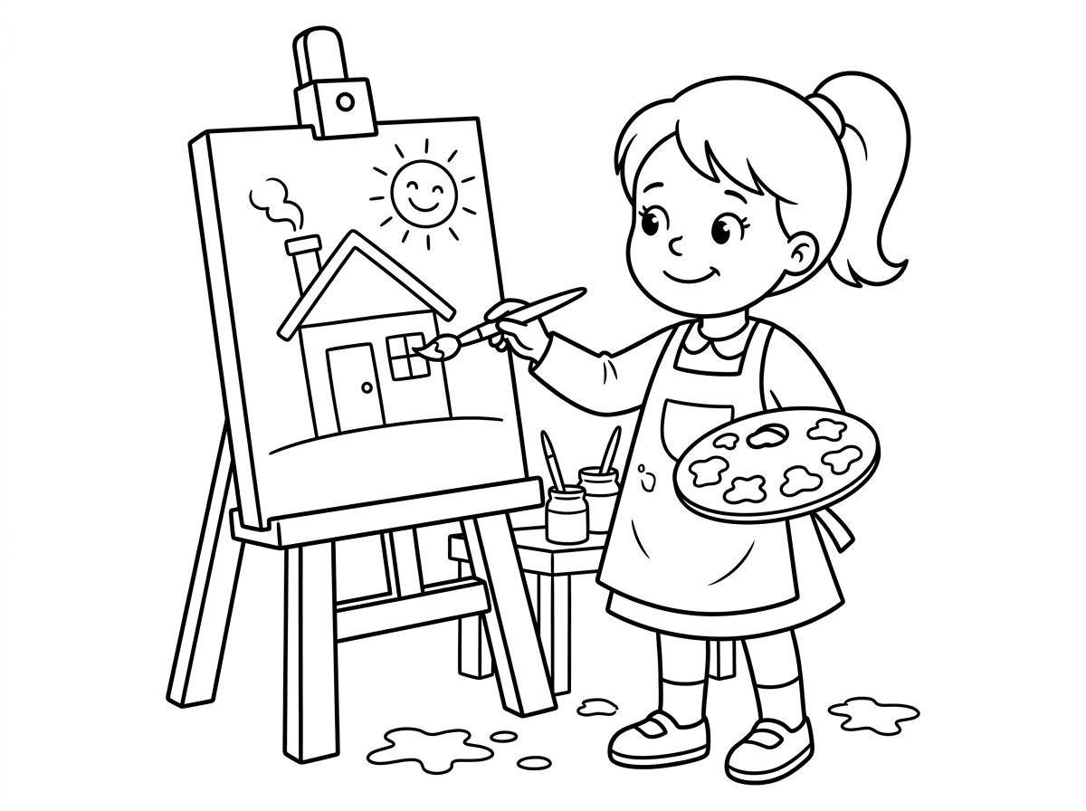 שך אביגיל מציירת ציור