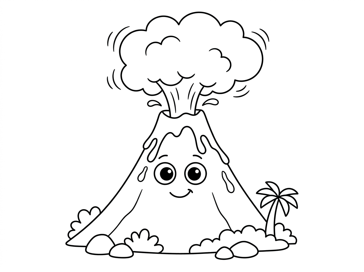 הר געש מתפרץ