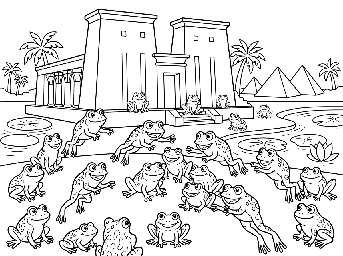 "תצייר לי מכת צפרדע, שלמצרים יש המון המון צפרדעים."