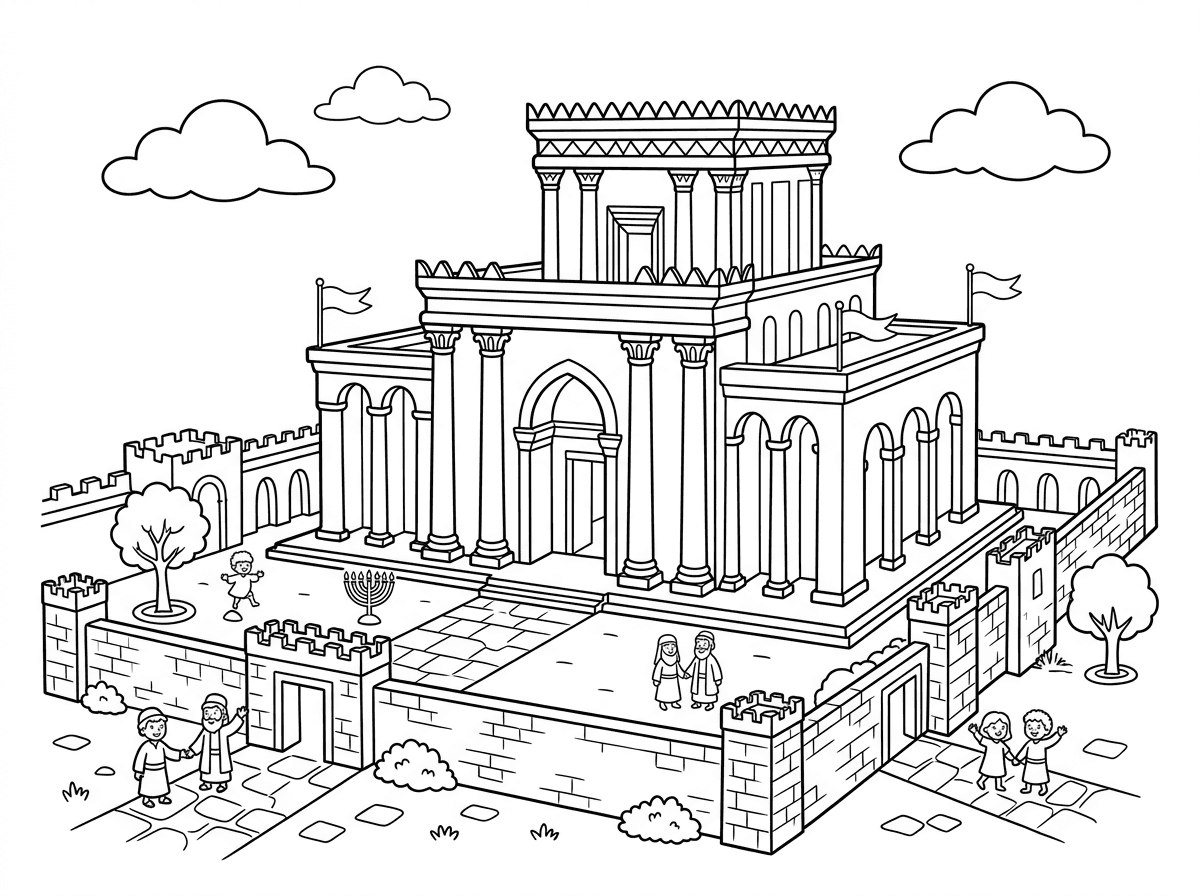 אני רוצה ציור של בית המקדש