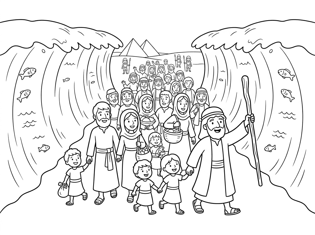 ציור של יציאת מצריים