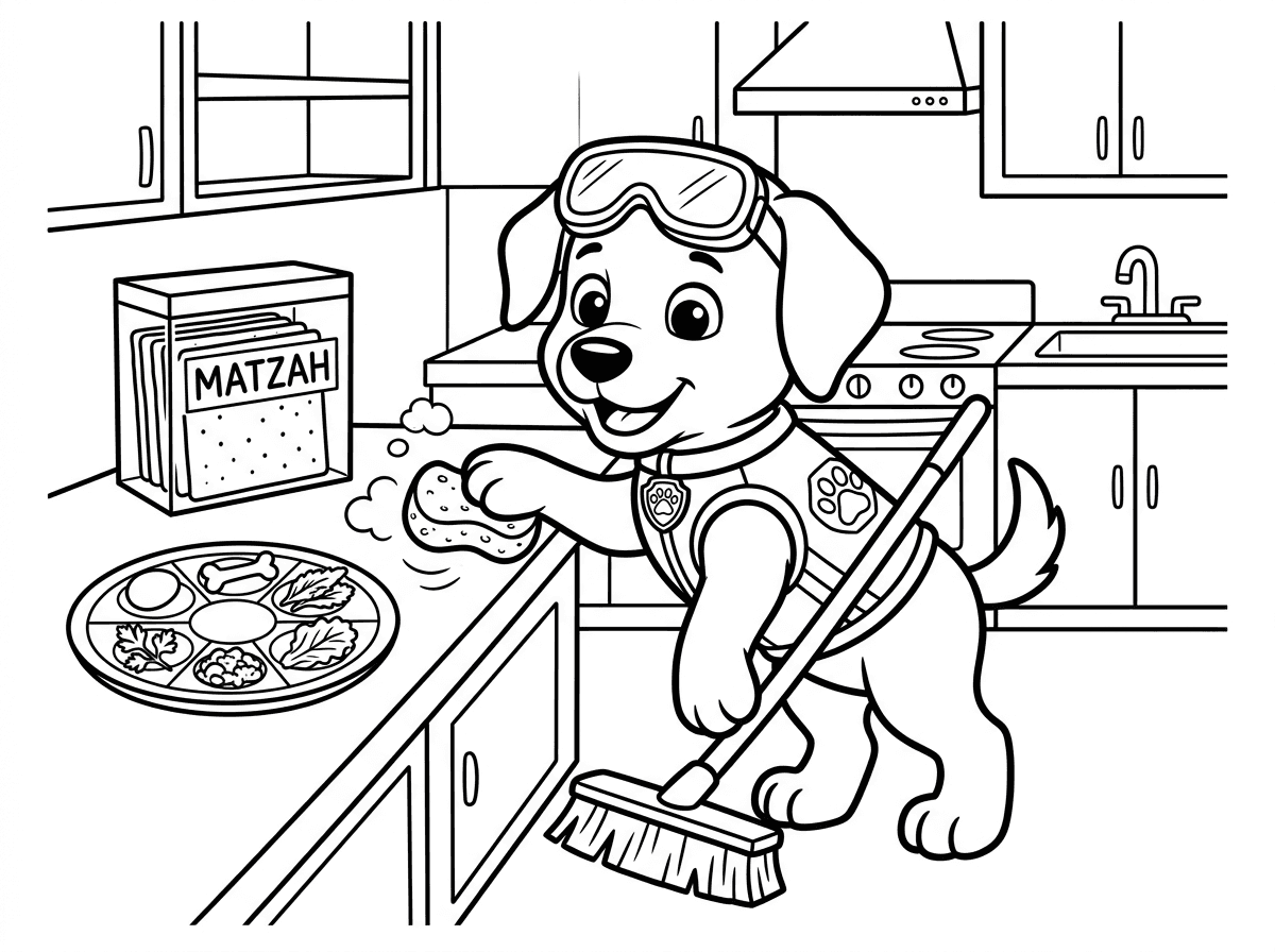 אפשר תמונה של סקאי מיחידת החילוץ מנקים את המטבח לפסח