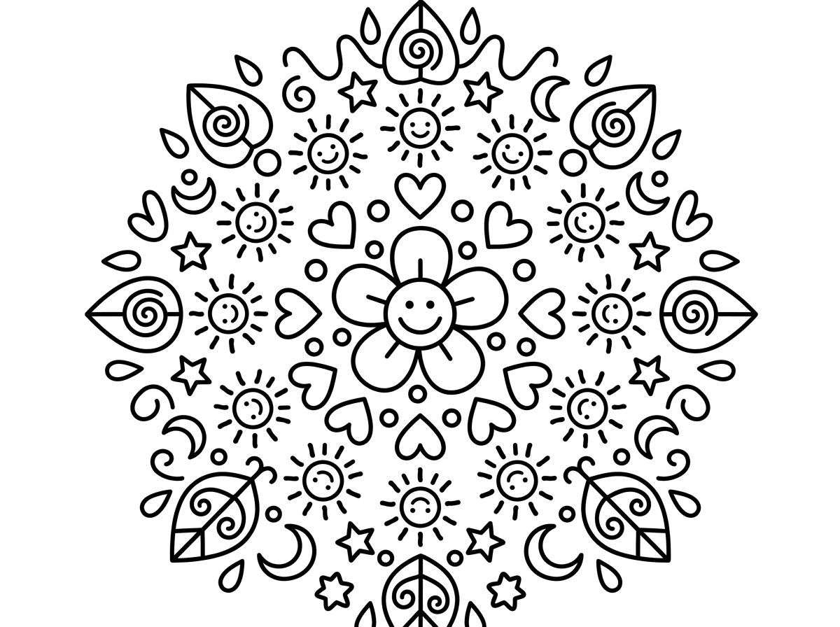 אני צריכה דפי צביעה של מנדלות מיוחדות