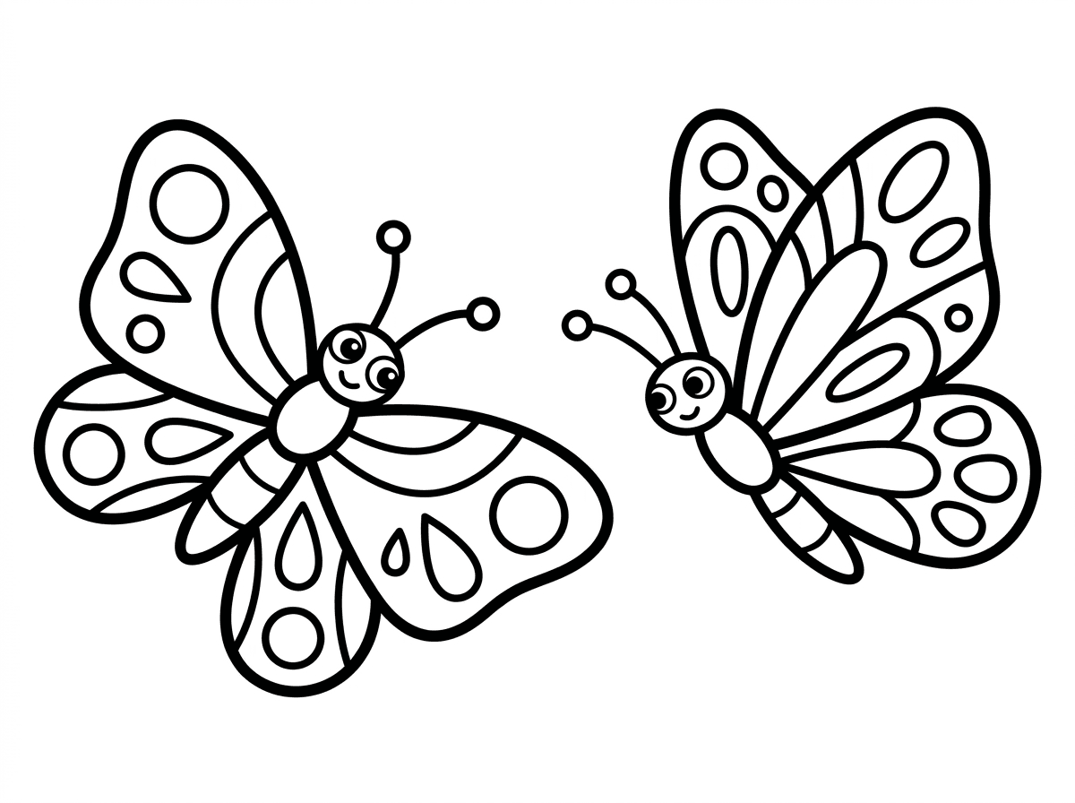 בבקשה פרפר יפה לצביעה לגלאי 5-6 
2 פרפרים בעמוד אחד