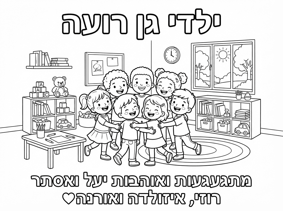 לא אהבתי.
תשנה לרקע של גן ילדים.
ולמעלה תוסיף "ילדי גן רועה"