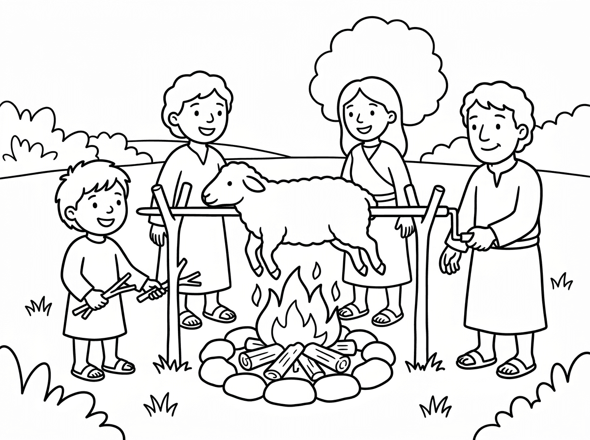 צלייה של קורבן פסח