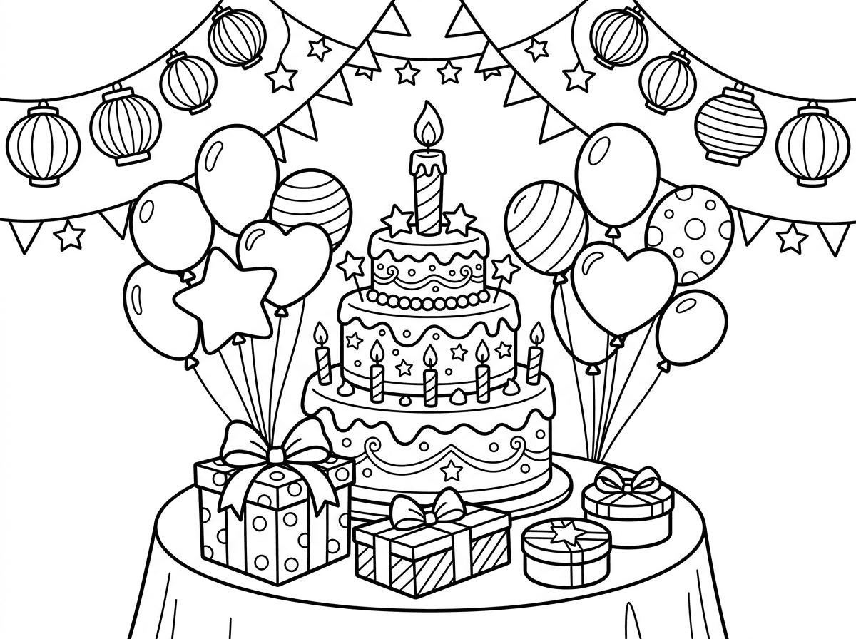 תיצור לי דף עבודה שמתאים ליום הולדת