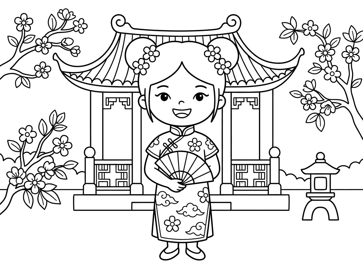 "A girl is a Chinese picture,"