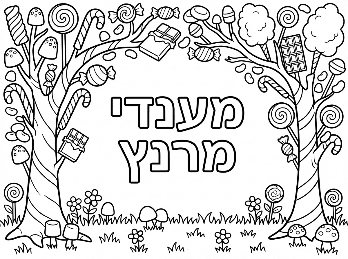 זה יפה, אני רוצה בכתיב וכתב שמתית לעצים יהיה דשא סוכריות