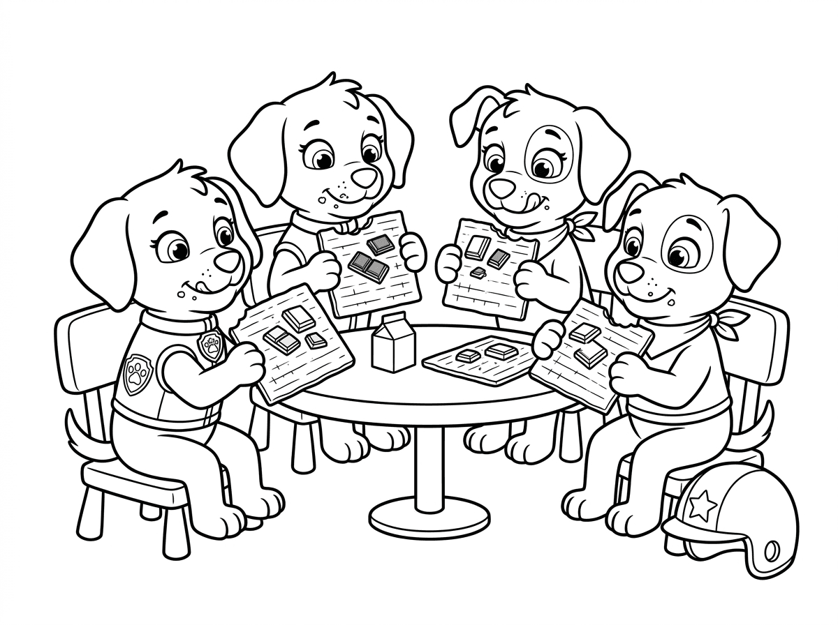 כלבות יחידת החילוץ  אוכלים מצה אם שוקולד