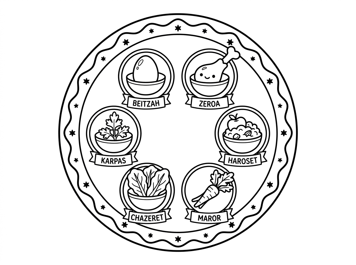 דף עבודה קערת פסח