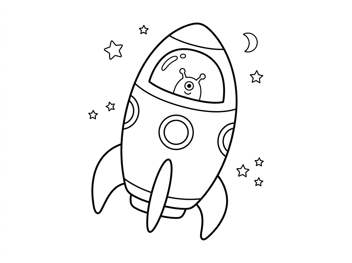 ציור של חללית