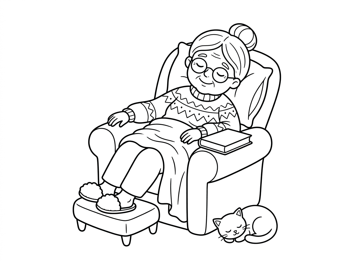 אפשר צייור של סבתא עצלנית🙏