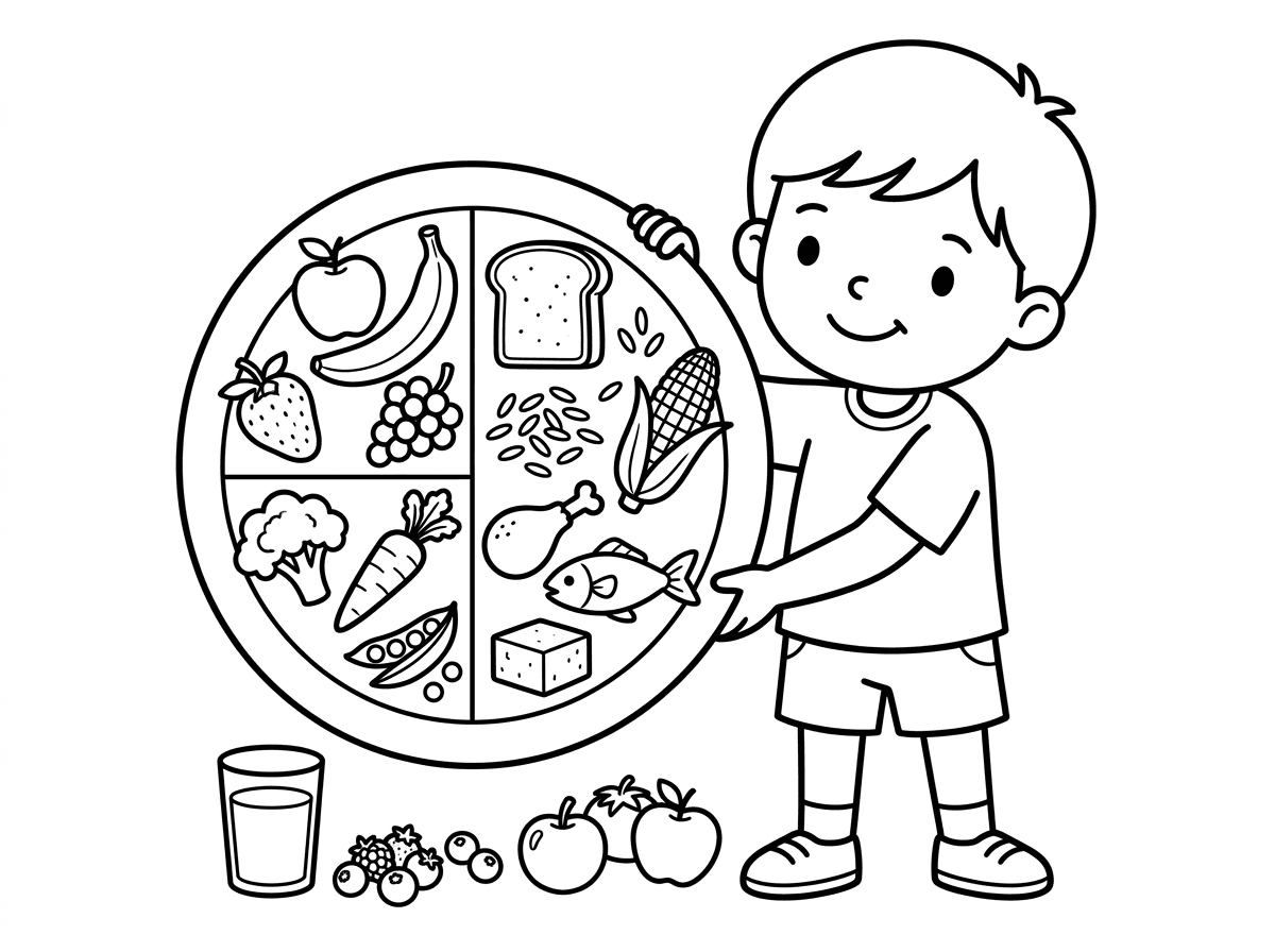 תעשה לי דף עם תזונה מאוזנת