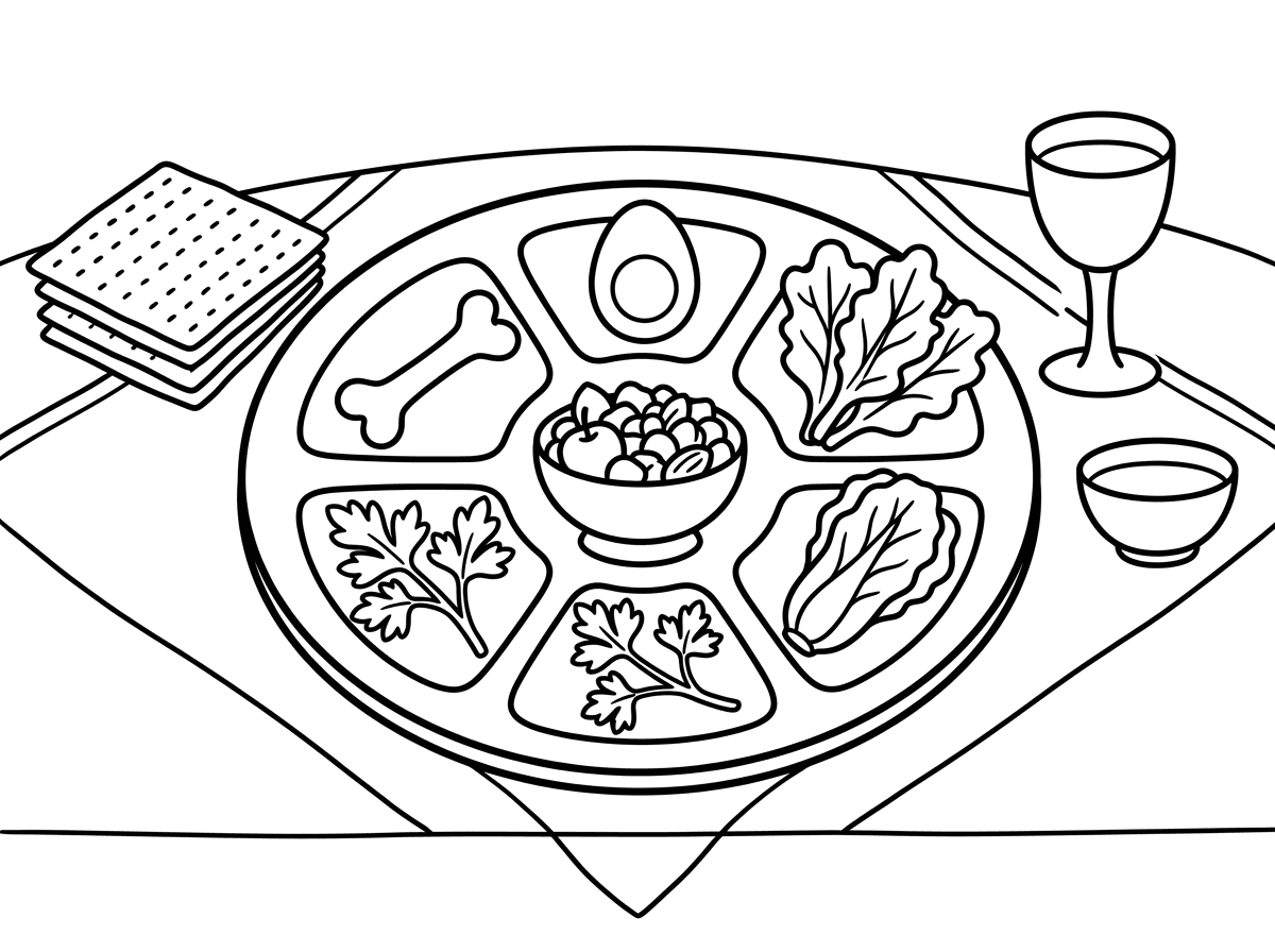 תכין לי דף צביעה לפסח