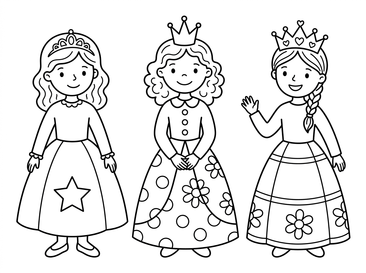 כשני רוצה גם דף של נסיכות אבל צנוע.