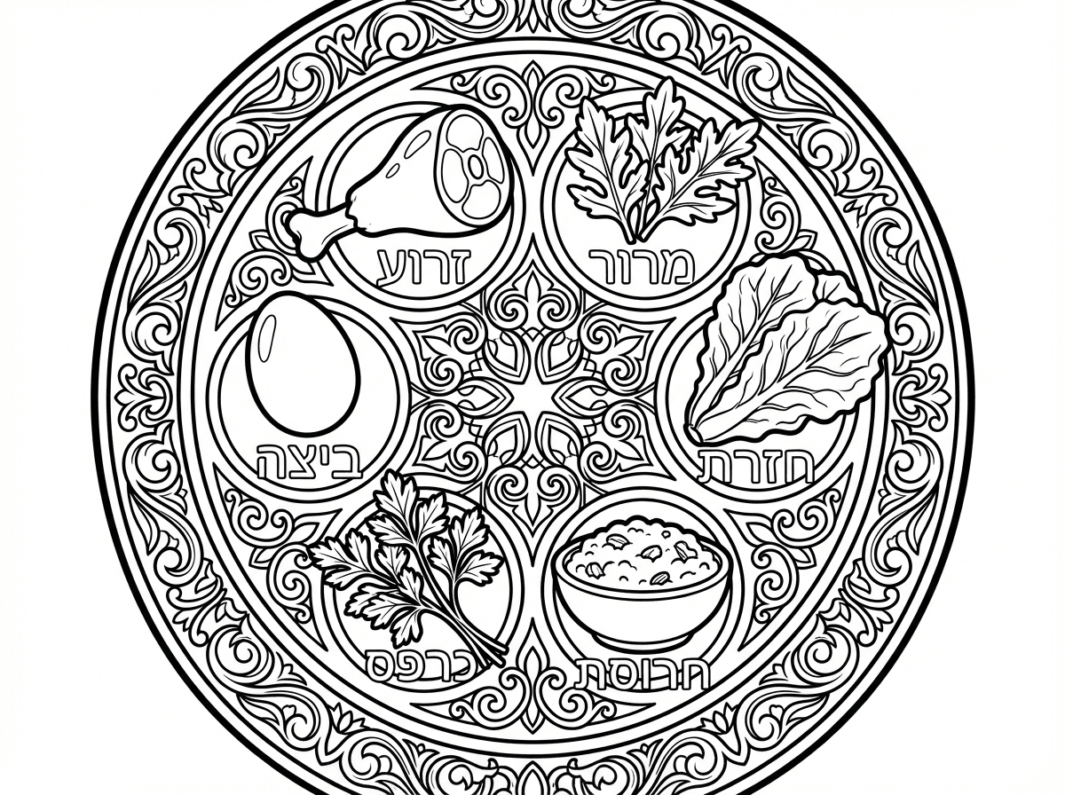 קערת ליל הסדר עגולה
מסודר לפי הנהגות חב"ד
מעוטר 
ובעיצוב יוקרתי ומרשים
עם מלל בעברית!