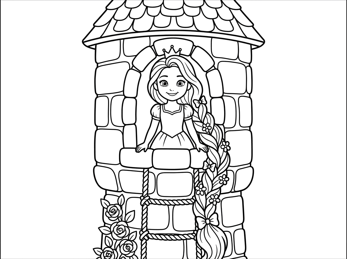 ציור של רפונזל