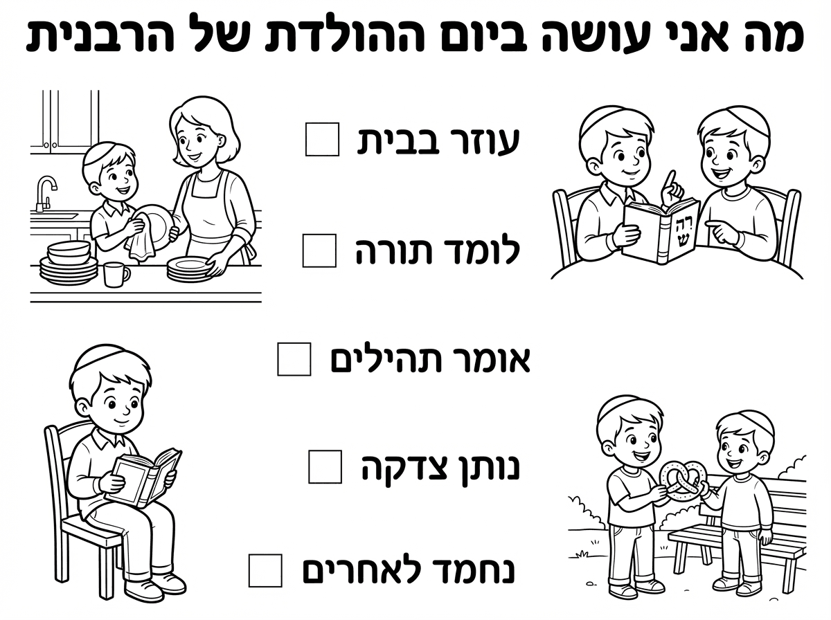 שיהיה צבעוני.
בדיוק כמו בתמונה המקורית.
עם הריבועים לסימון.
והכותרת של מה אני עושה ביום ההולדת של הרבנית.
בלי לגעת בעיצוב