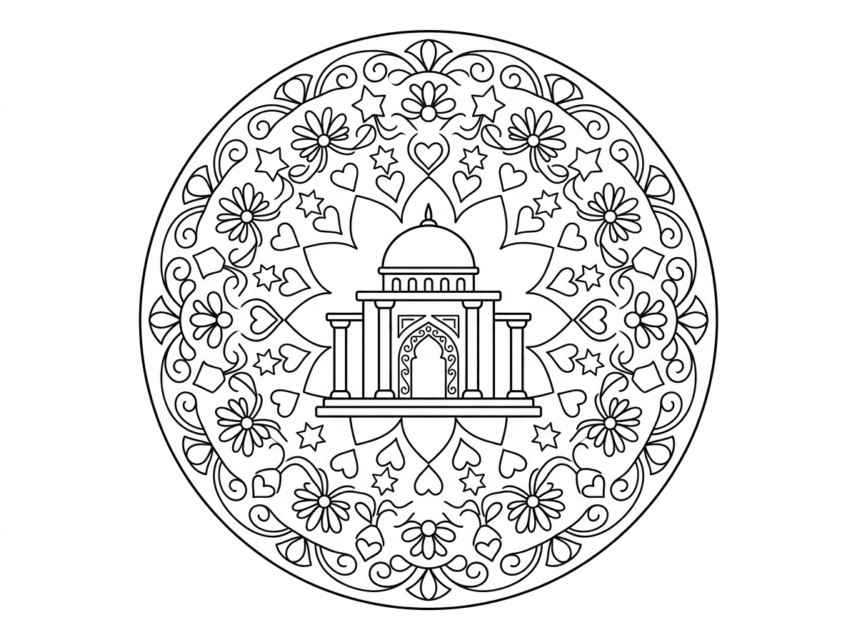 מנדלה לא כול כך מורכבת ובמרכז ביית המקדש