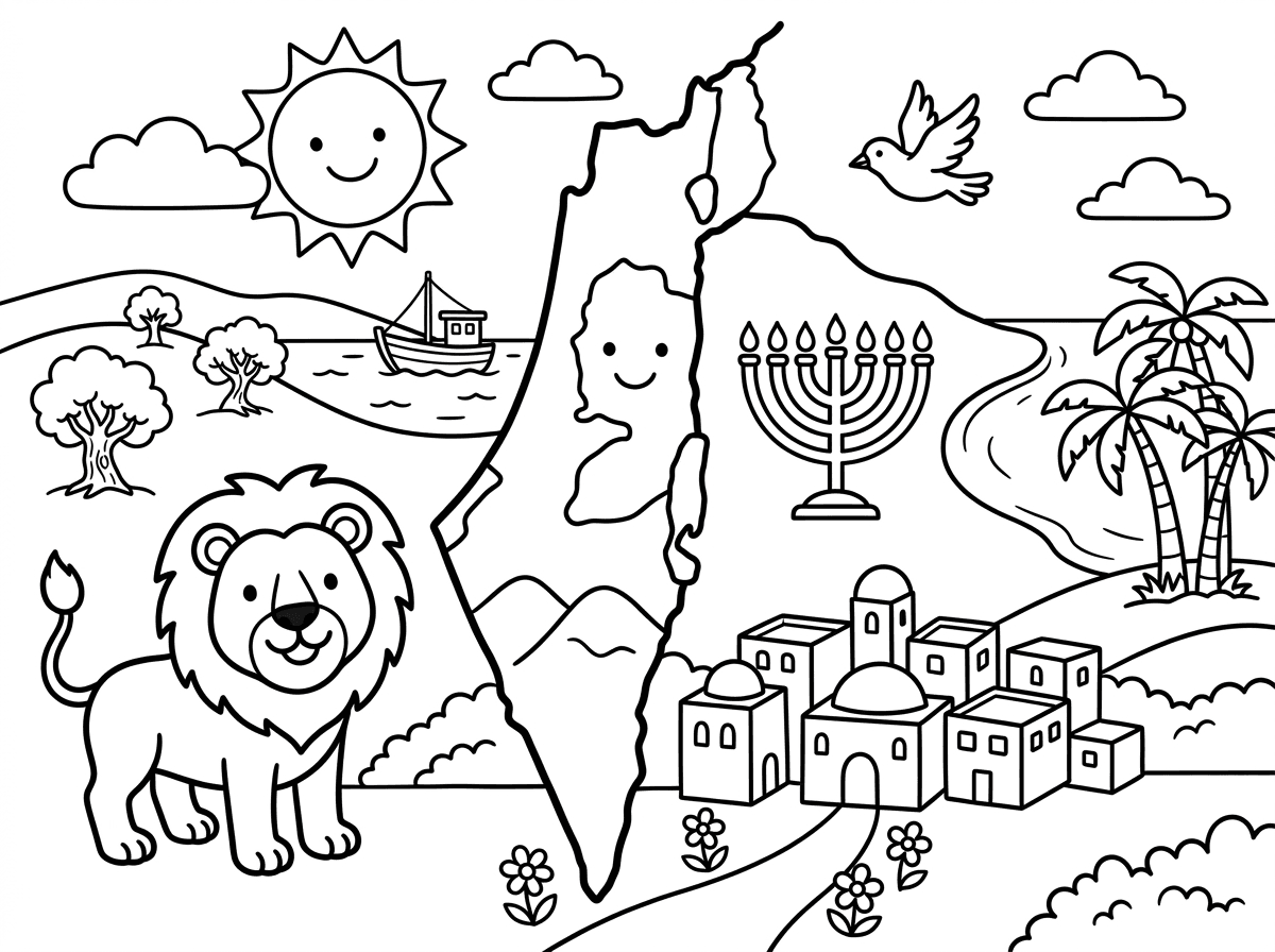 ציור של ארץ ישראל