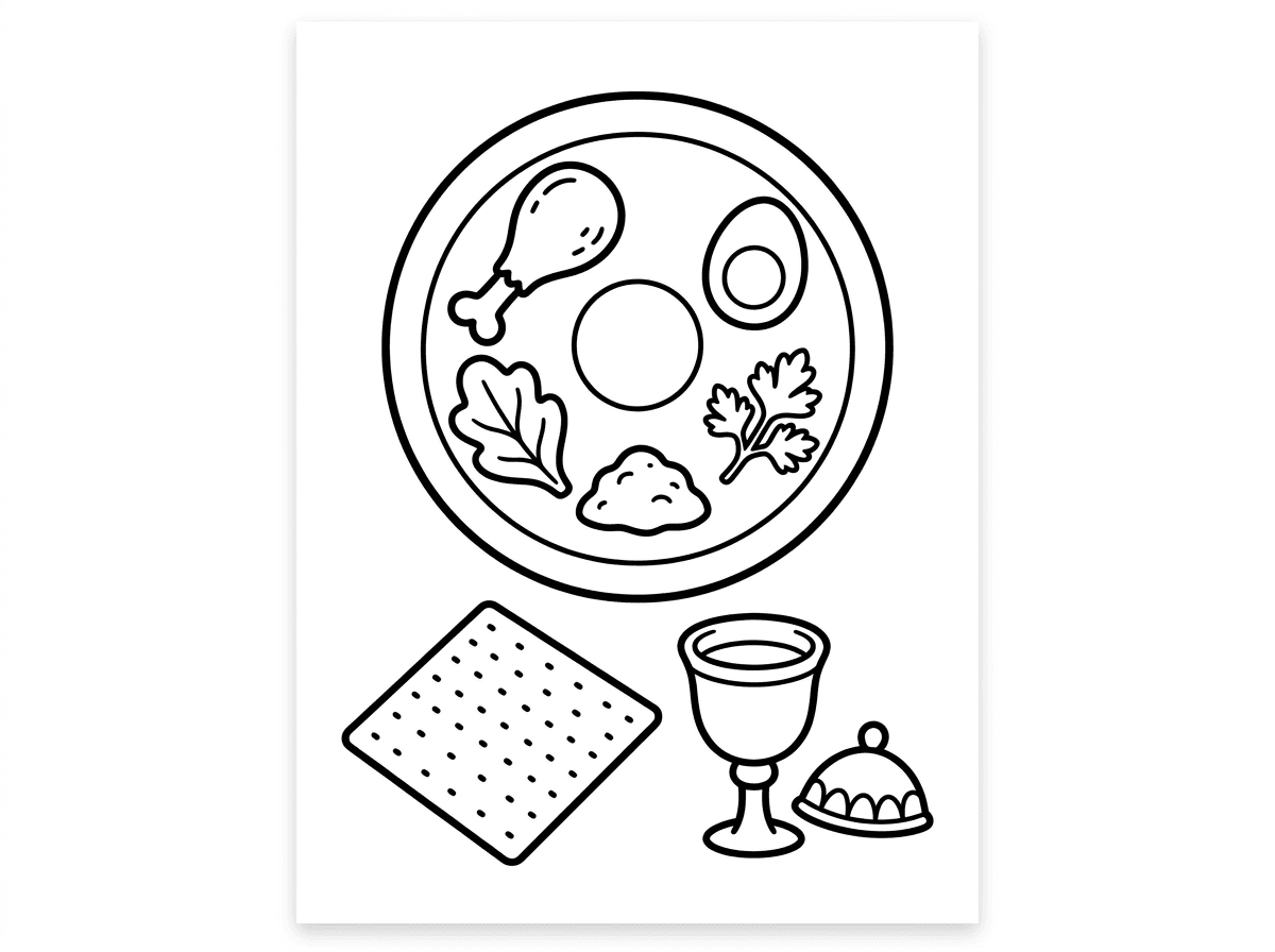 דפי צביעה לפסח