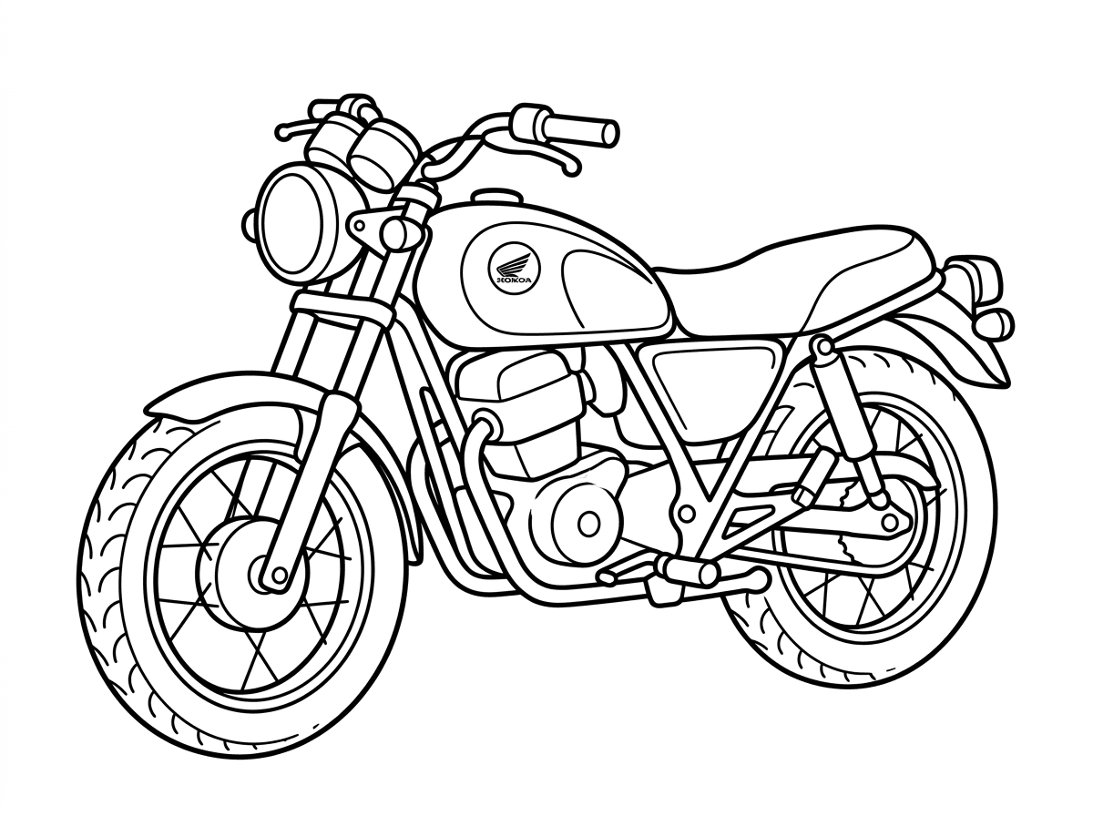 דף צביעה של אופנוע הונדה