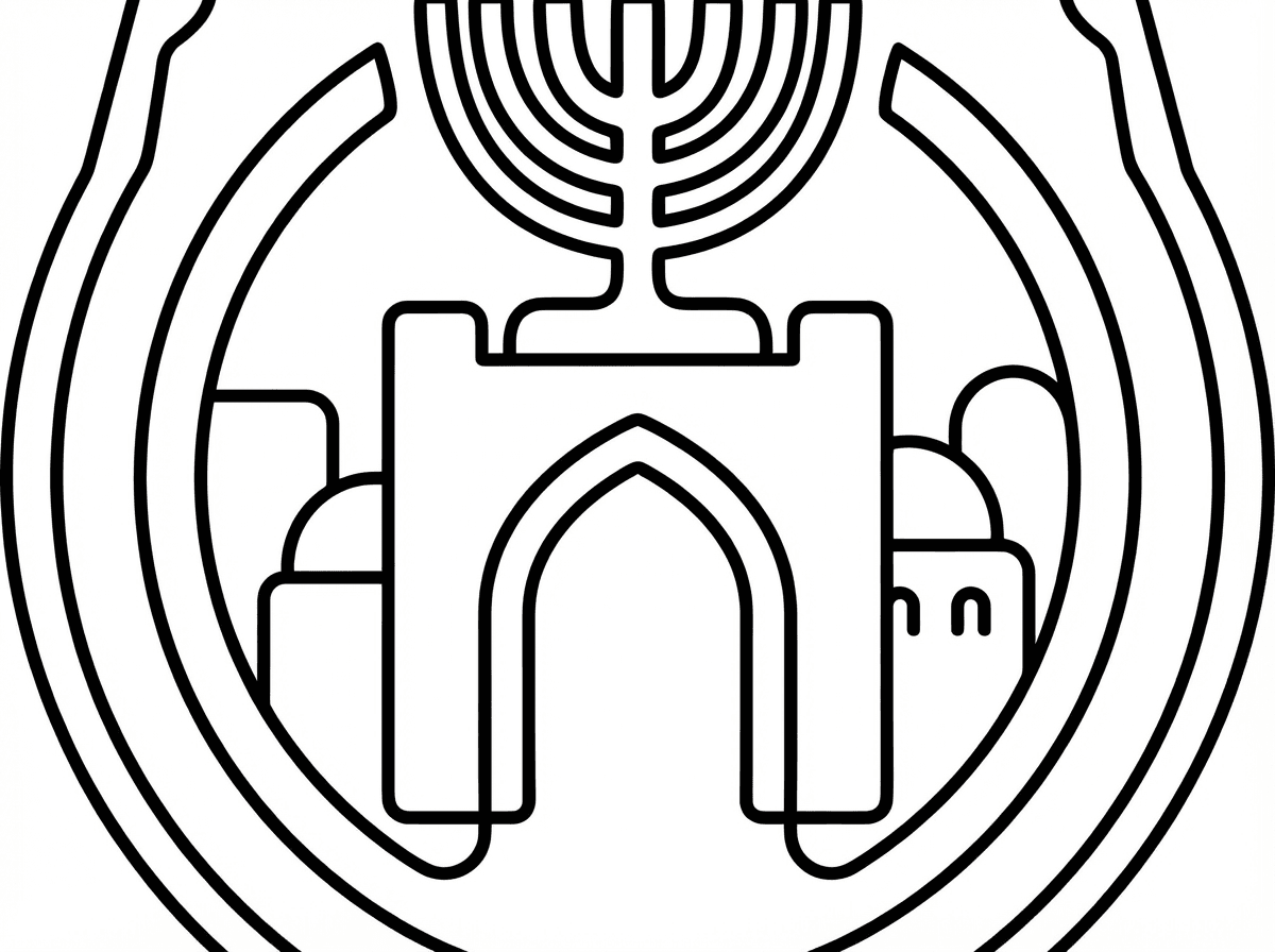 תכין לי דף צביעה של הלוגו עצמו